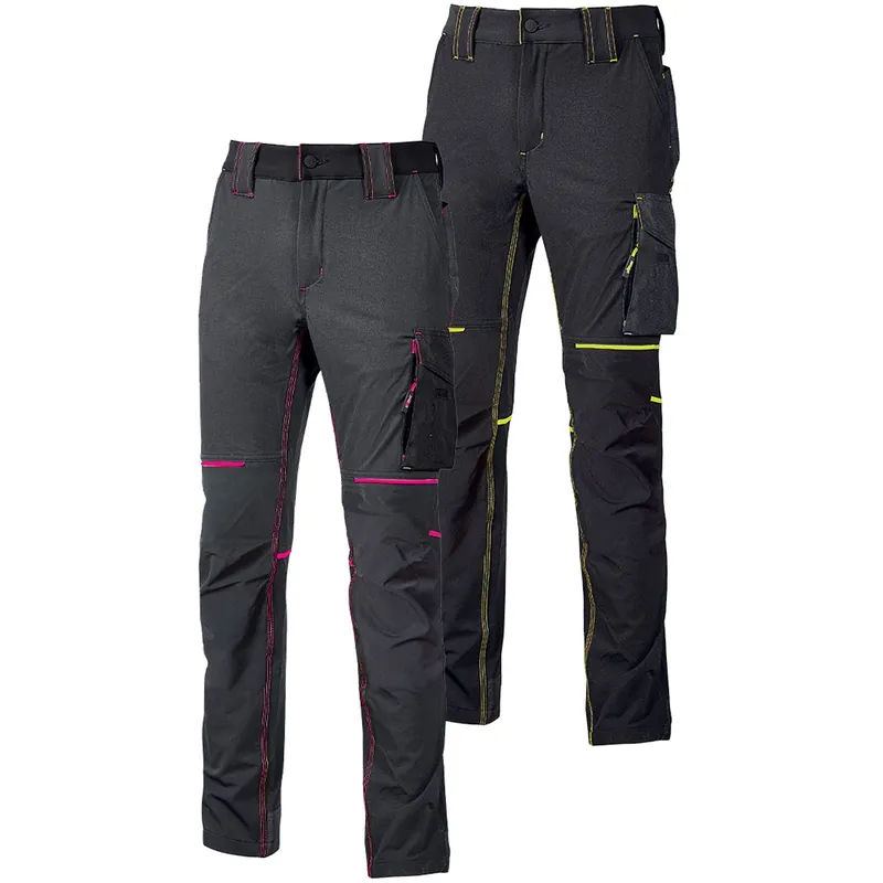 Pantalone Cargo Femminile ESTIVO da Lavoro U-POWER Multitasche in Nylon Ealsticizzato Idrorepellente e Traspirante Taglio Slim-Fit per Donna modello WORLD LADY Prezzo Basso