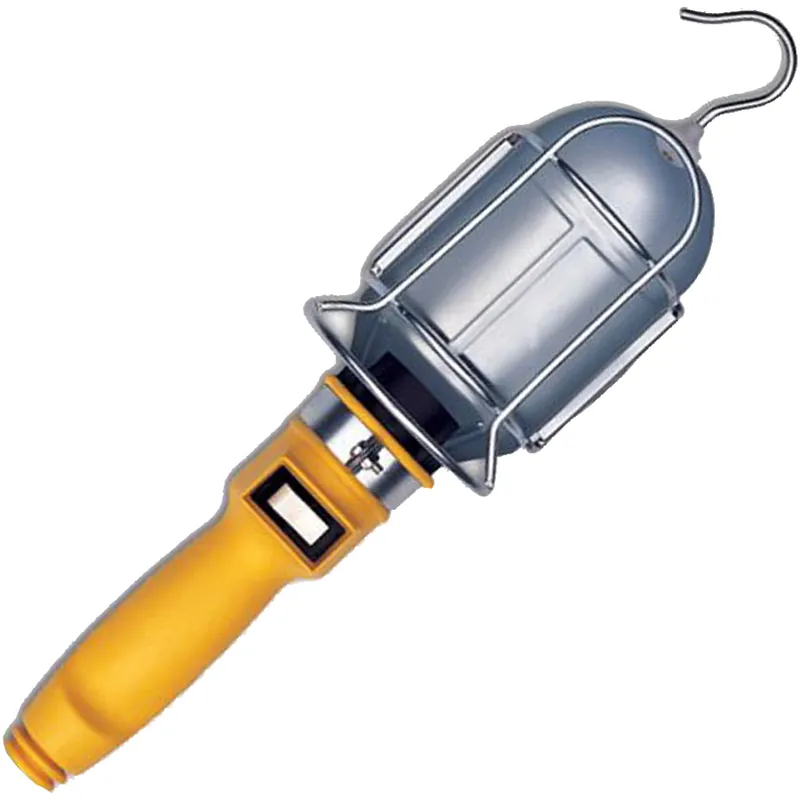 Offerta Speciale Portalampada Portatile da Officina T306 con Gancio ZECA per Arrotolatori + Lampadine di Ricambio 12V e 24V E27 60W