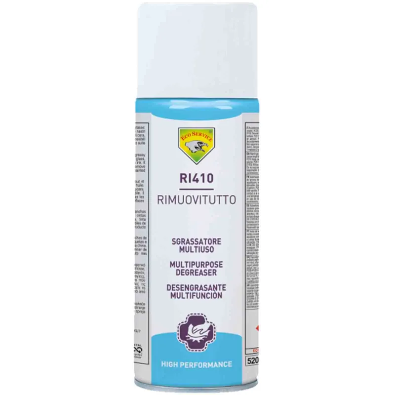 Rimuovi Tutto Spray ECO SERVICE in Bomboletta da 400ml Catrame Grasso Gomma Collanti Vernici Professionale RI410 Offerta Limitata