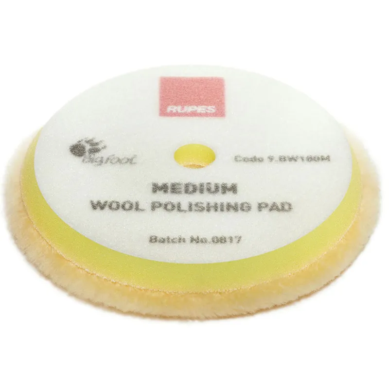 Tampone in Lana Velcrato Lucidatura Carrozzeria Auto RUPES Vari Diametri BW GIALLO 9.BW Series M (Medium) – FUORI PRODUZIONE Prezzo Conveniente