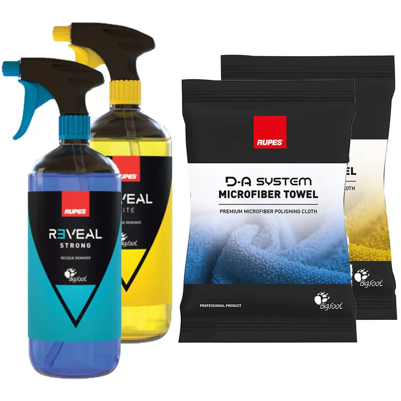 Promozione Esclusiva KIT REVEAL + 2 PANNI Detergente Sgrassante Decontaminante RUPES Carrozzeria Auto