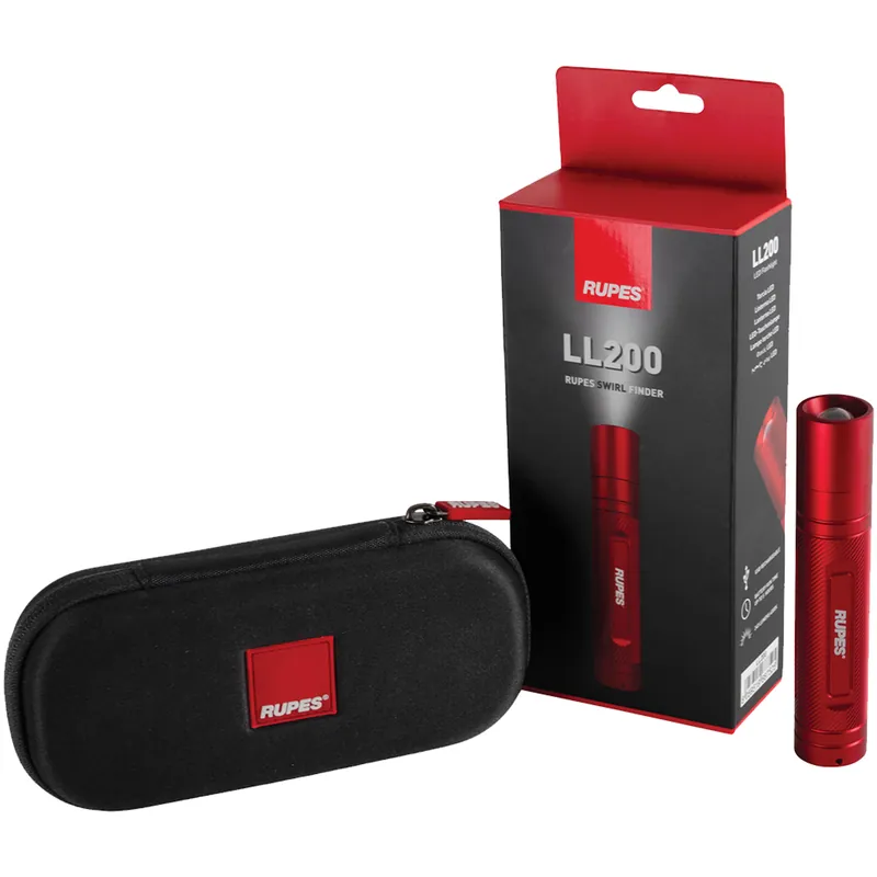 Torcia LED a Batteria RUPES Luce per Ispezione dei Difetti della Carrozzeria con Temperatura Colore 4000K modello BigFoot Swirl Finder LL200 Di Tendenza