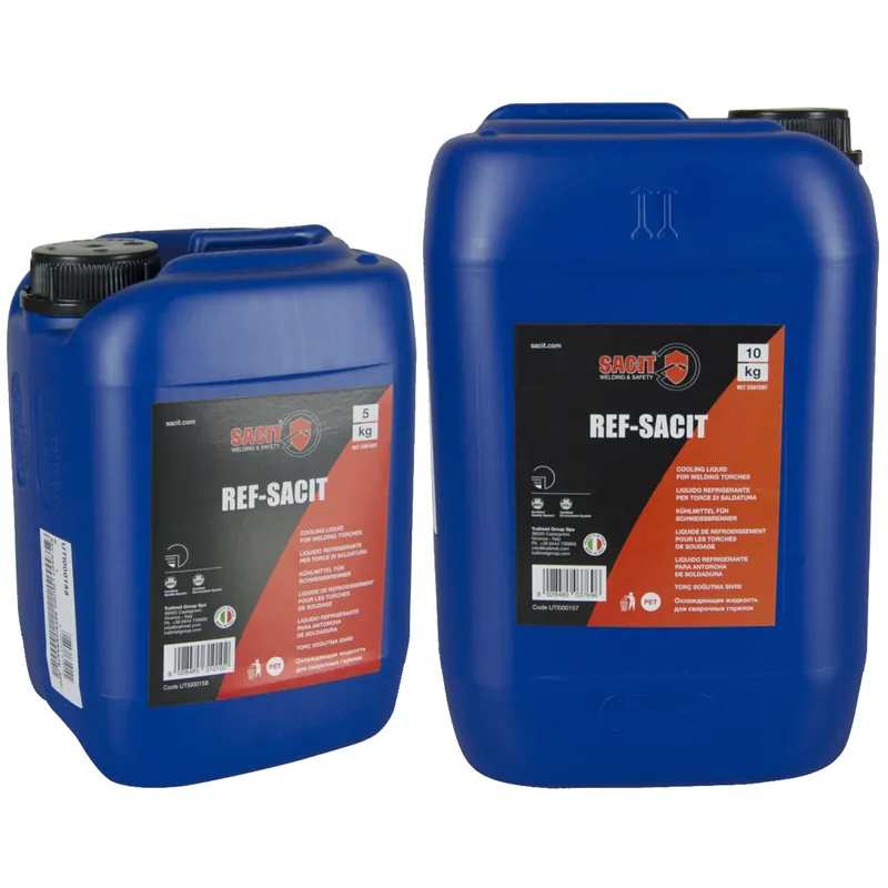 Esclusivo Refrigerante per Circuiti delle Saldatrici SACIT Cooling Liquid per Torce di Saldatura Anti-Corrosivo Lubrificante Meccanismi articolo REF-SACIT
