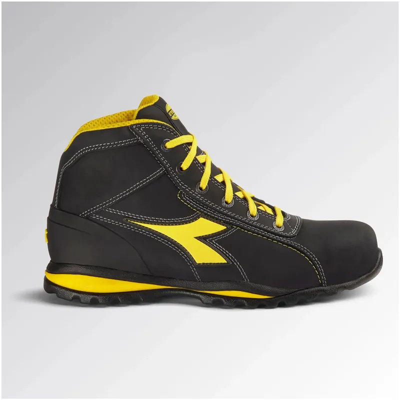 Scelto Dai Clienti Scarpe Antinfortunistiche Alte da Lavoro DIADORA in Pelle Nabuck, Puntale in Alluminio 200J e Inserto Antiperforazione K-SOLE per Uomo e Donna modello GLOVE MID S3S FO HRO