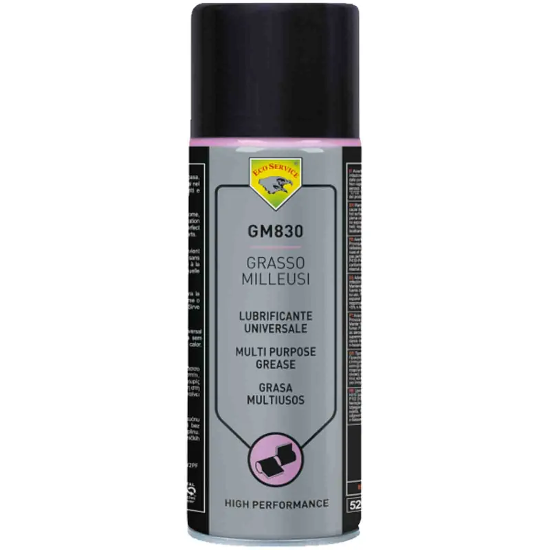 Non Perdere Grasso Milleusi Spray ECO SERVICE Bomboletta 400ml Lubrificante Protettivo Anti Attrito GM830
